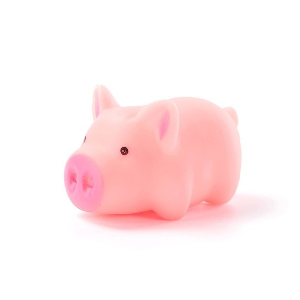 Cochon antistress à tenir dans la main en silicone doux Jouet à presser pour relâcher la tension et se détendre Couleur rose Dimensions 5,5 x 3 cm 1