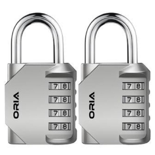 Code hangslot 2 stuks zilver