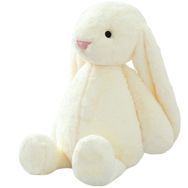 Coelho de peluche 30 cm creme