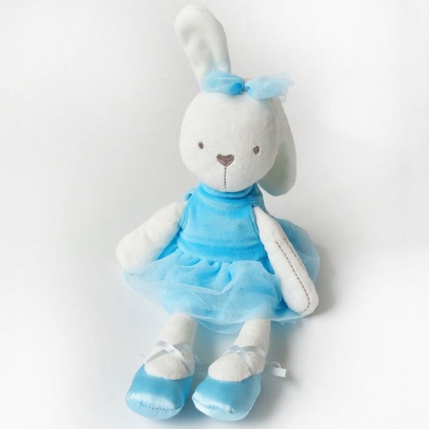 Coelho de peluche bailarina 42 cm azul claro