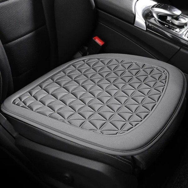 Cojín de asiento de coche 3D Protector de asiento de coche Asiento cómodo y transpirable Fácil de limpiar Lavable Ajuste universal Diseño elegante gris