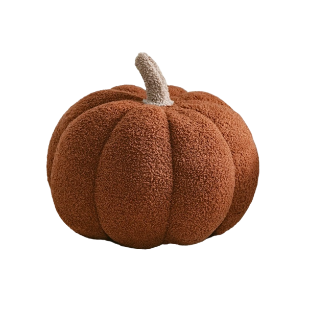 Cojín decorativo calabaza 20 cm marrón