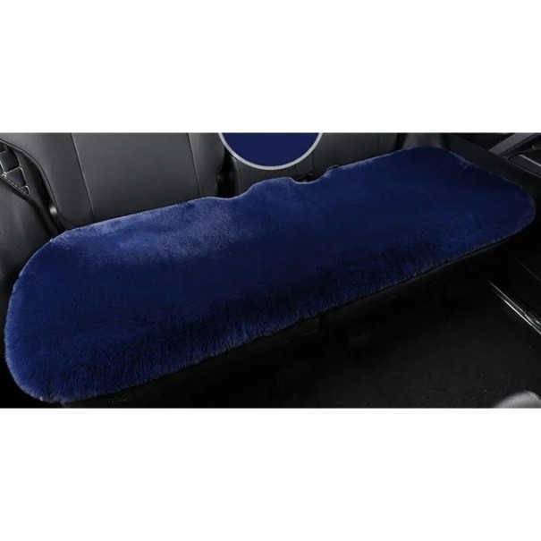 Cojín para asiento trasero de coche Cojín de felpa para asiento trasero de coche Funda cálida para asiento de coche azul