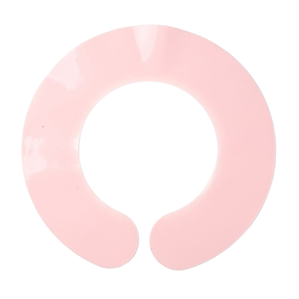 Col de coiffure pour la coupe rose clair
