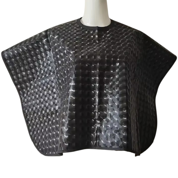 Col de coupe waterproof pour cheveux Manteau de coiffure imperméable Manteau de barbier pour teinture et séchage des cheveux Manteau de protection 1