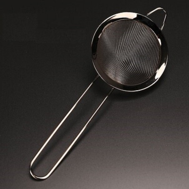 Colador de cocina de acero inoxidable negro