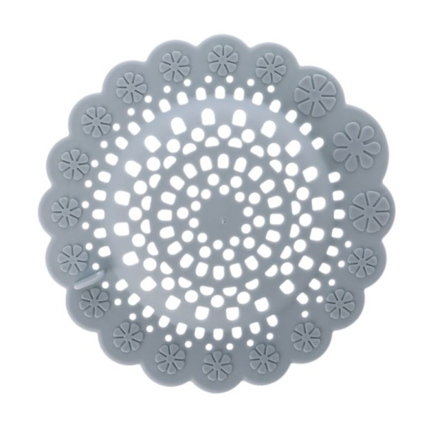 Colador de drenaje con forma de flor azul