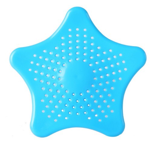 Colador de fregadero creativo en forma de estrella J3503 azul