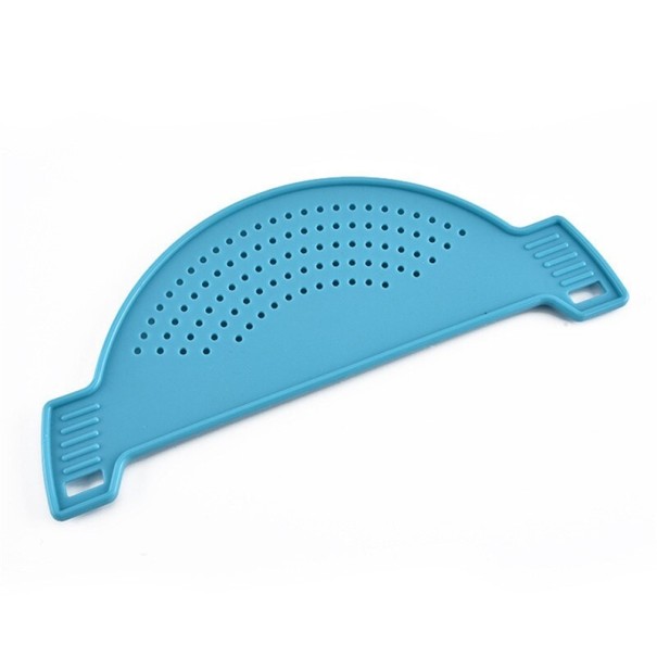 Colador de plástico para olla azul