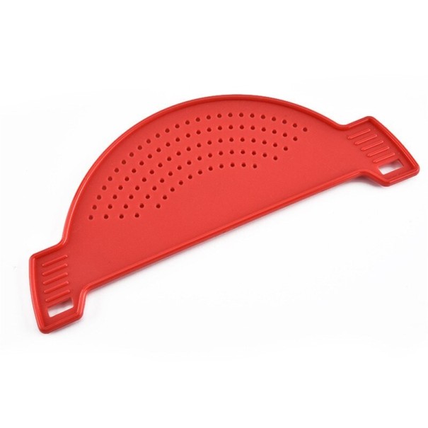 Colador de plástico para olla rojo