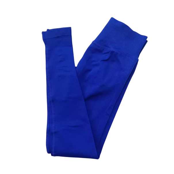 Colanți sport fără cusături pentru femei, talie joasă, material elastic, croială strâmtă, pentru fitness, yoga, antrenament, alergare, confortabili albastru inchis L