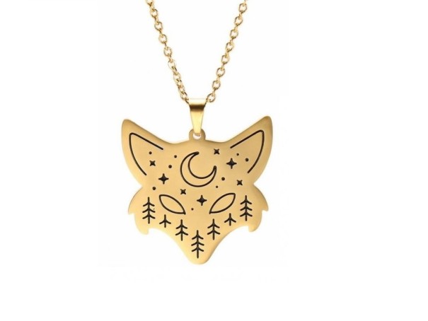 Colar com pendente de animal dourado 3