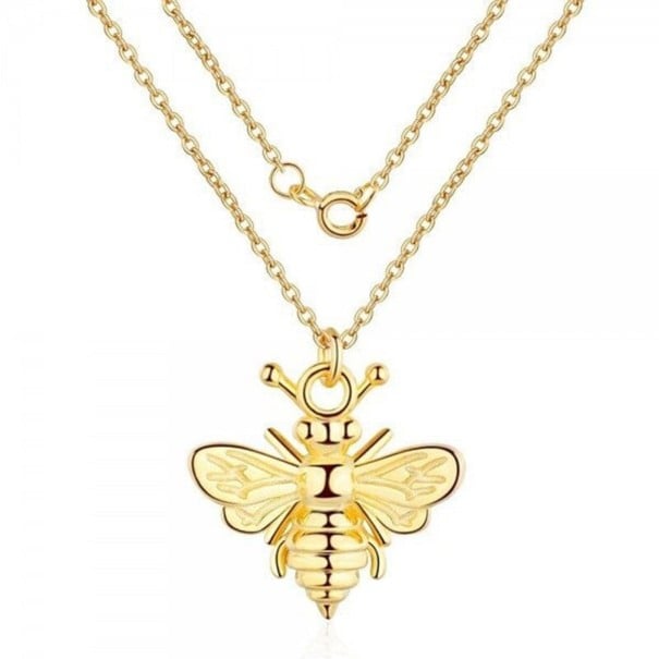 Colar feminino com abelha G629 dourado
