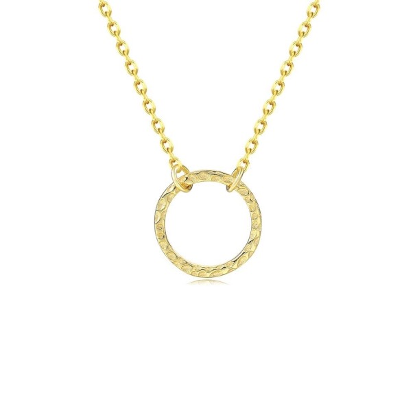 Colar feminino com anel dourado M