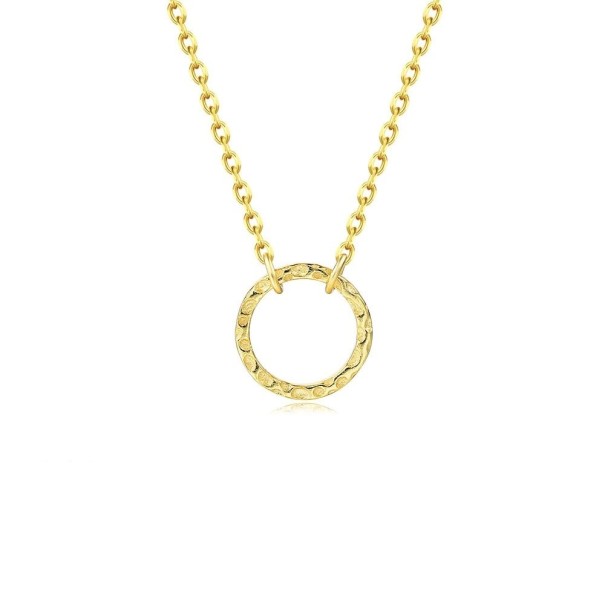 Colar feminino com anel dourado S