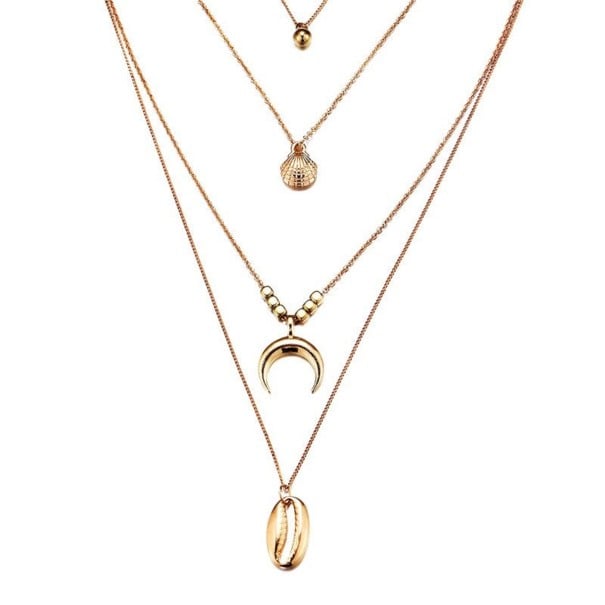 Colar feminino com pendentes G826 6