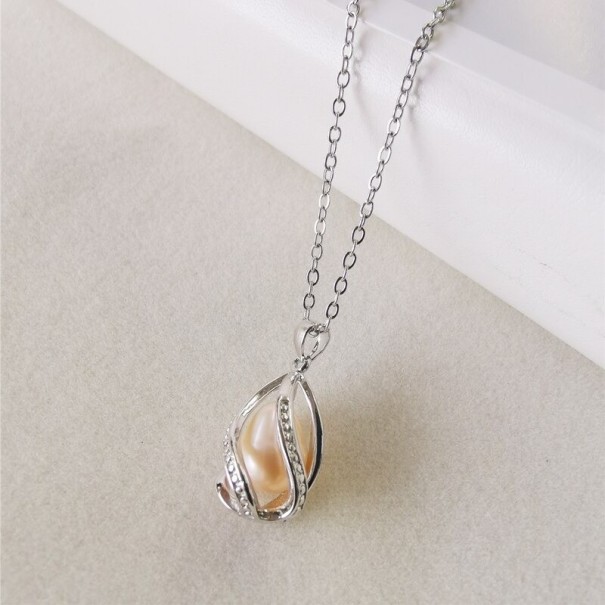 Colar feminino com pérola D595 3