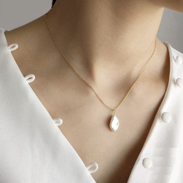 Colar feminino com pérola M53 1