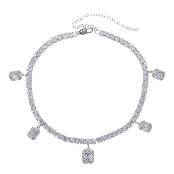 Colar feminino com zircão G794 1