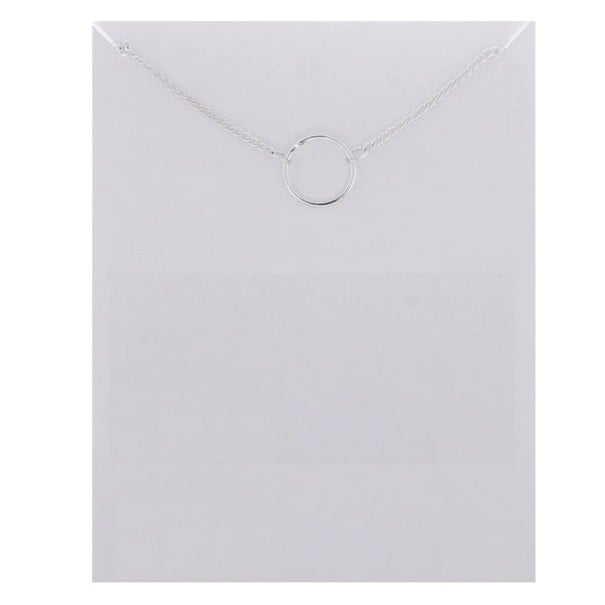Colar feminino delicado com pendente G763 10