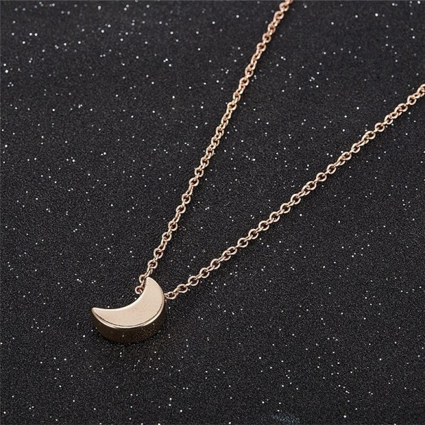 Colar feminino lua dourado