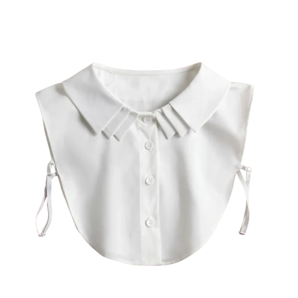 Colarinho falso para mulheres Colarinho removível Colarinho decorativo feminino para suéter blusa vestido Acessório de moda elegante branco