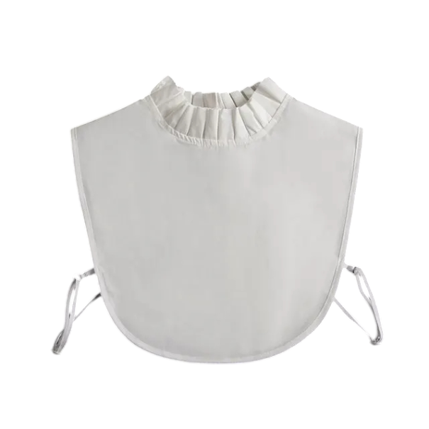 Colarinho falso para mulheres de pé plissado Colarinho removível Colarinho decorativo elegante para suéter, blusa ou vestido Acessório de moda branco