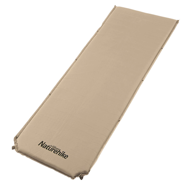 Colchoneta autoinflable para dormir 200x63x5 cm Colchón plegable de camping 5 cm Colchoneta inflable automática Equipo de senderismo impermeable caqui