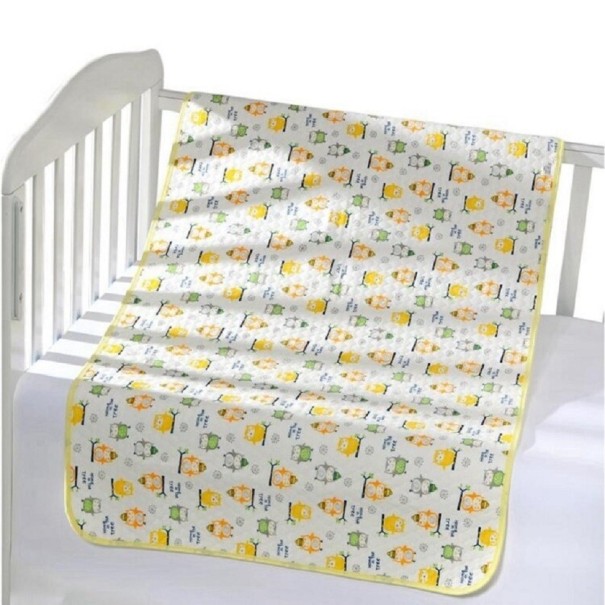 Colchoneta impermeable para cuna amarillo L