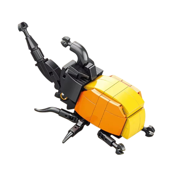 Colección de montaje de 98 piezas 3D escarabajo Micro ladrillos Mini set de construcción para niños a partir de 9 años Modelo de insecto detallado 1