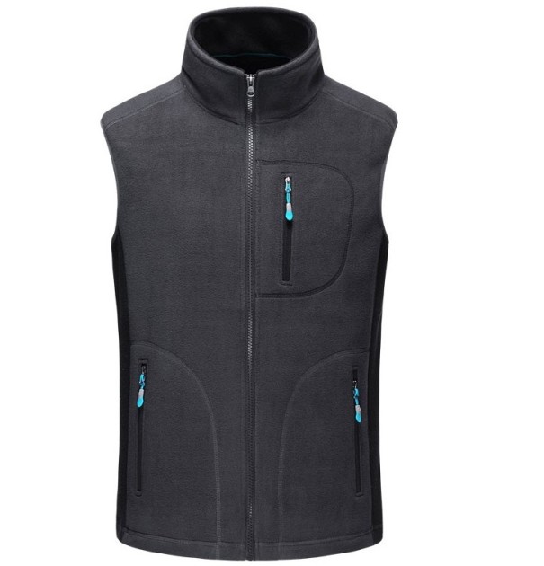 Colete de outdoor masculino J2604 cinzento M