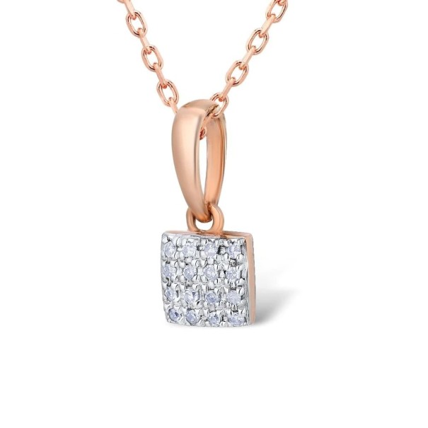 Colgante de mujer J195 rosa viejo