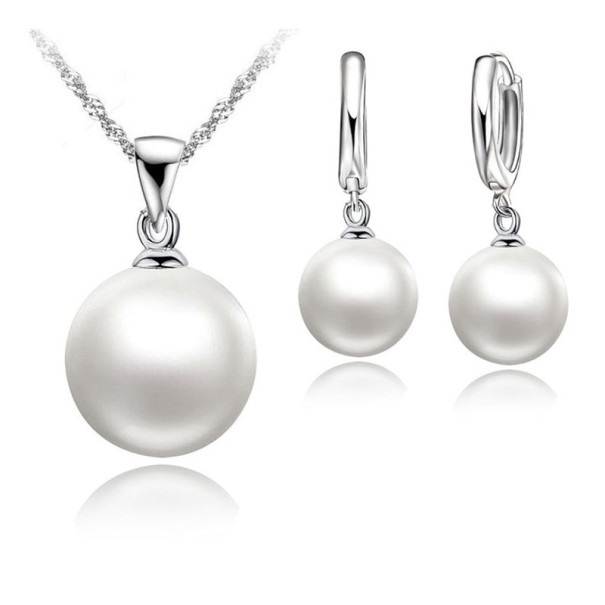 Colgante de mujer Perla J1843 blanco