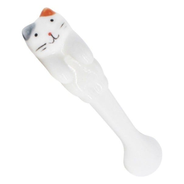 Colher de cerâmica com gato 1