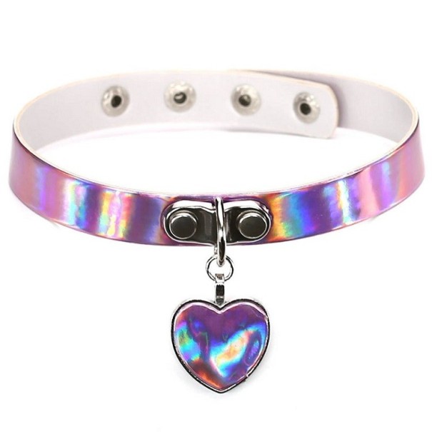 Colier choker J2541 roz