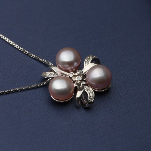 Colier pentru femei cu perle D536 4