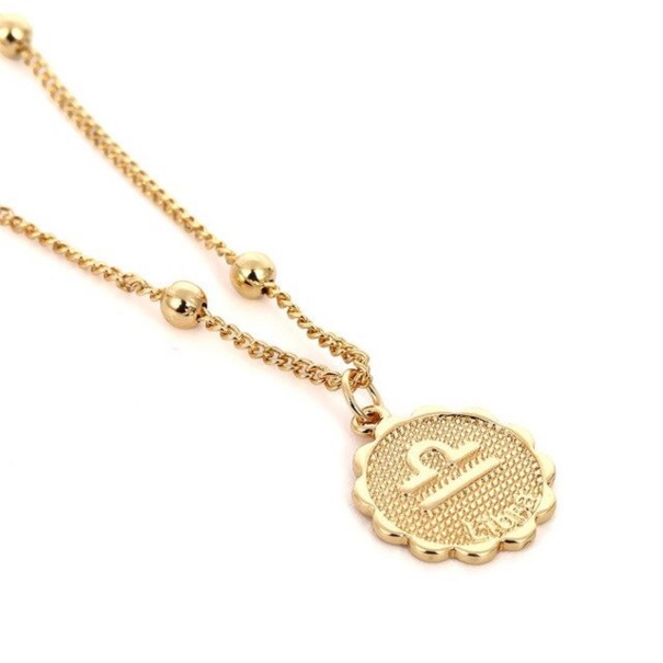 Colier pentru femei cu zodii aur 7