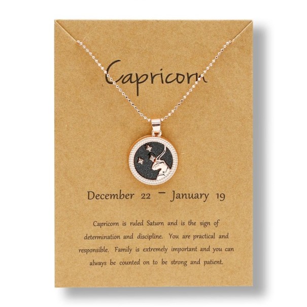 Colierul semnului zodiacal D131 negru 4