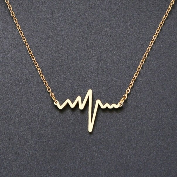 Collana da donna battito cardiaco oro