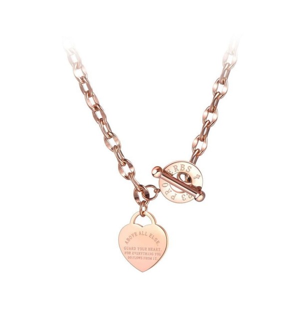 Collana da donna con chiusura frontale rosa antico