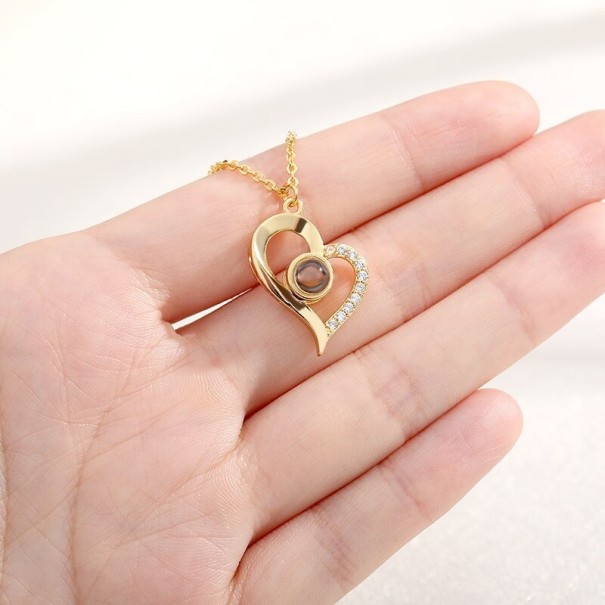 Collana da donna con cuore D224 oro