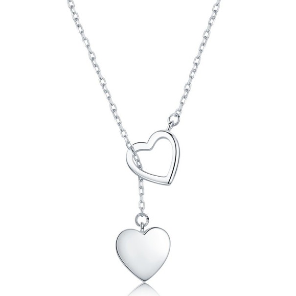 Collana da donna con doppio cuore 1