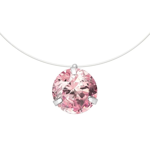 Collana da donna con pendente D69 rosa