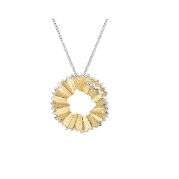 Collana da donna con ritaglio di matita oro
