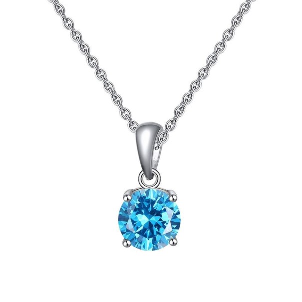 Collana da donna con zircone G567 blu