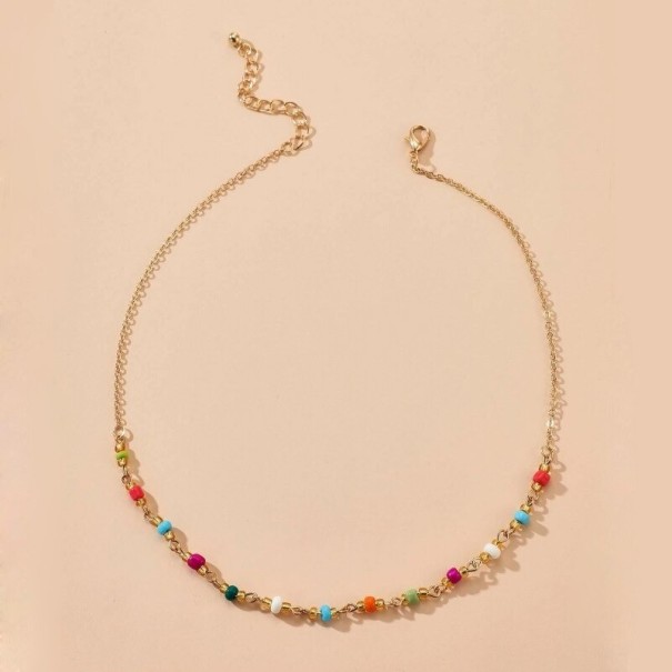 Collana da donna con zirconi colorati 3