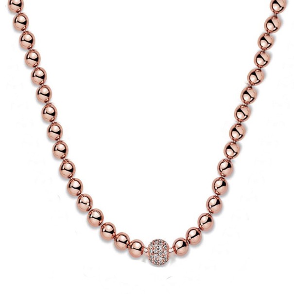 Collana da Donna G507 rosa 60 cm
