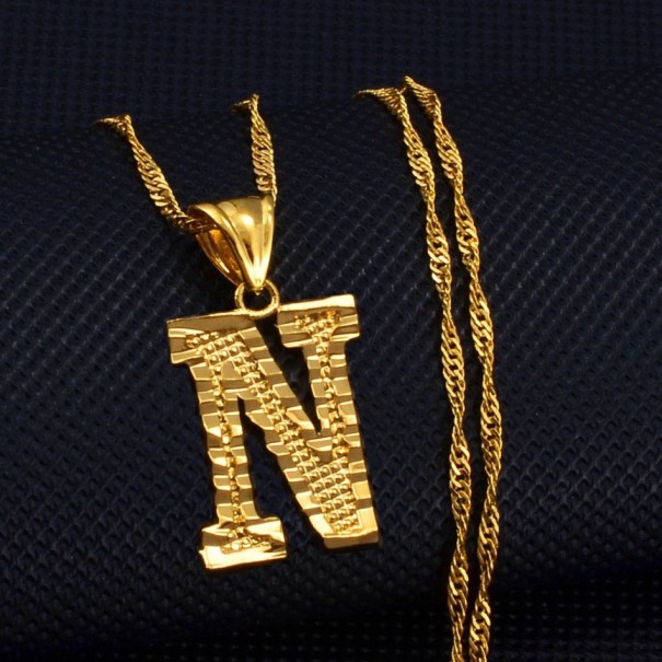 Collana da donna lettera D142 N