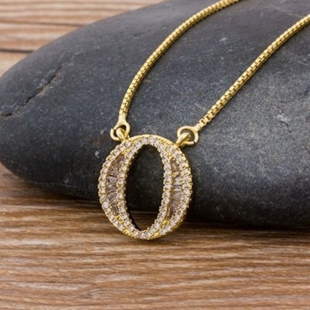 Collana da donna lettera D90 O