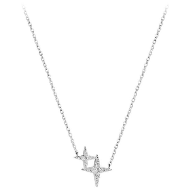 Collana femminile sottile con stelle 1
